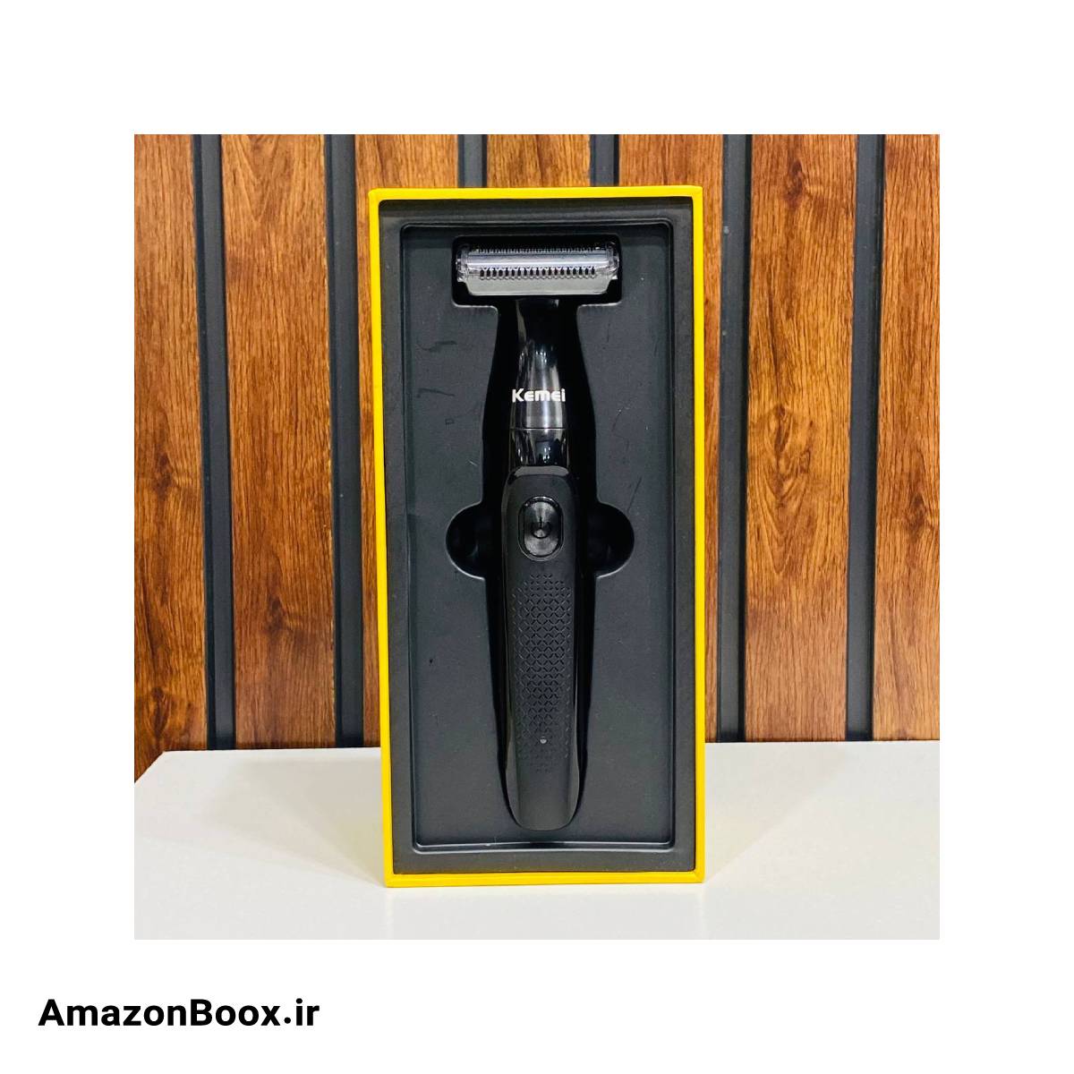 ریشتراش سهکاره کیمی مدل KM-114 - مشکی