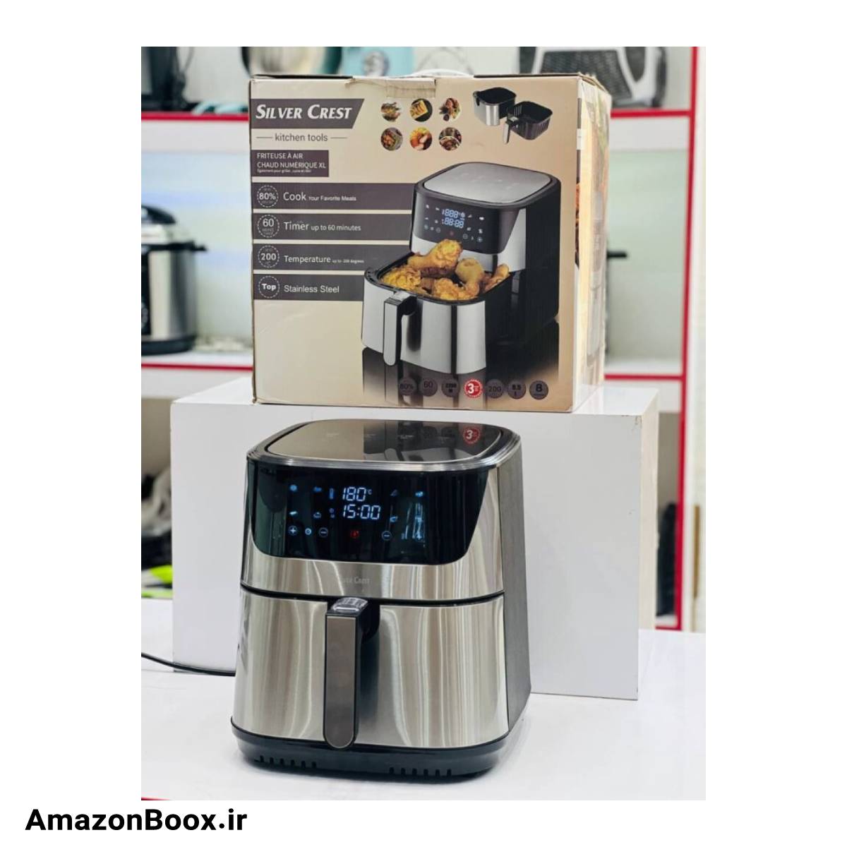 سرخ کن تمام لمسی سیلور کرست اصل آلمان 8.5 لیتری