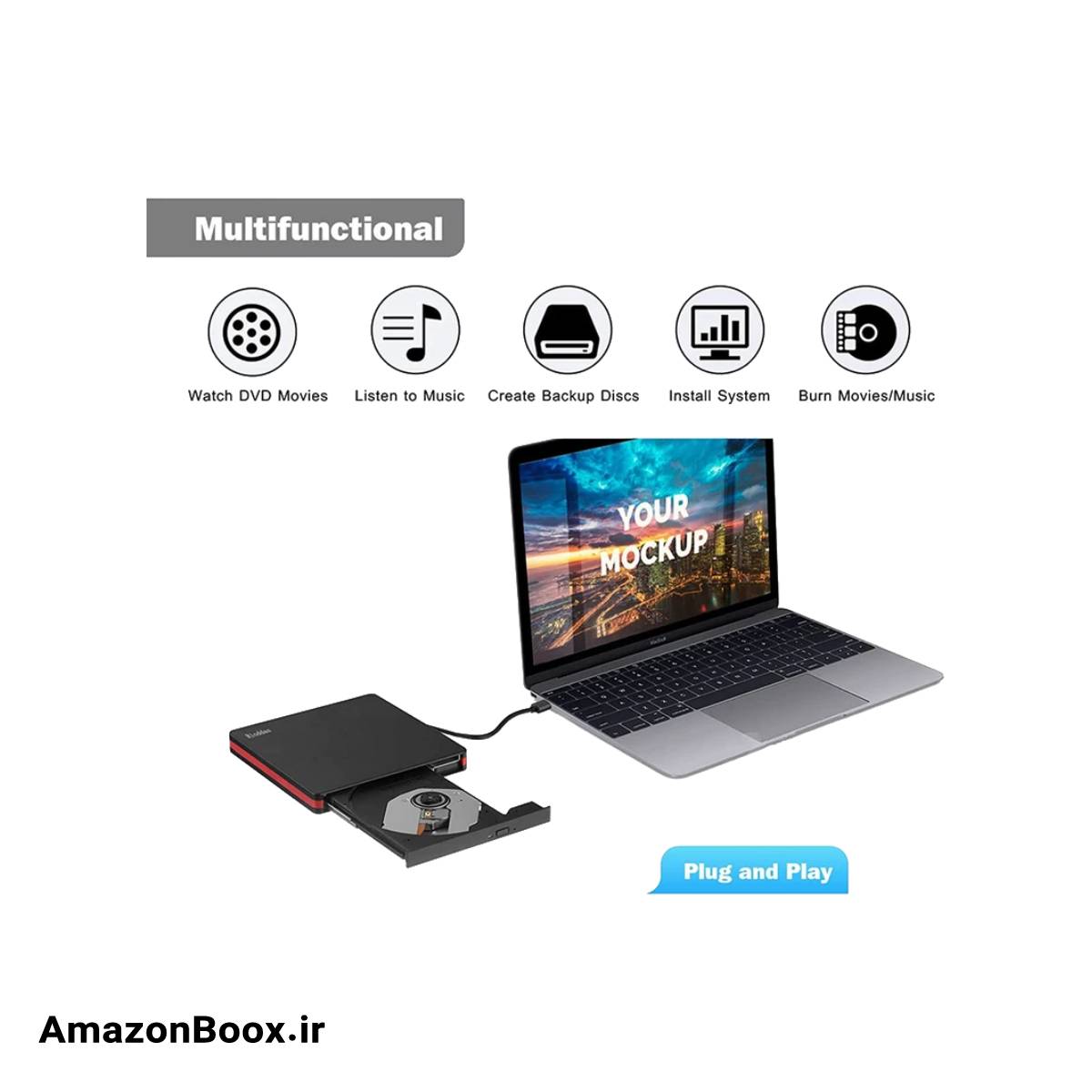 درایو نوری اکسترنال ریوداس مدل BT669