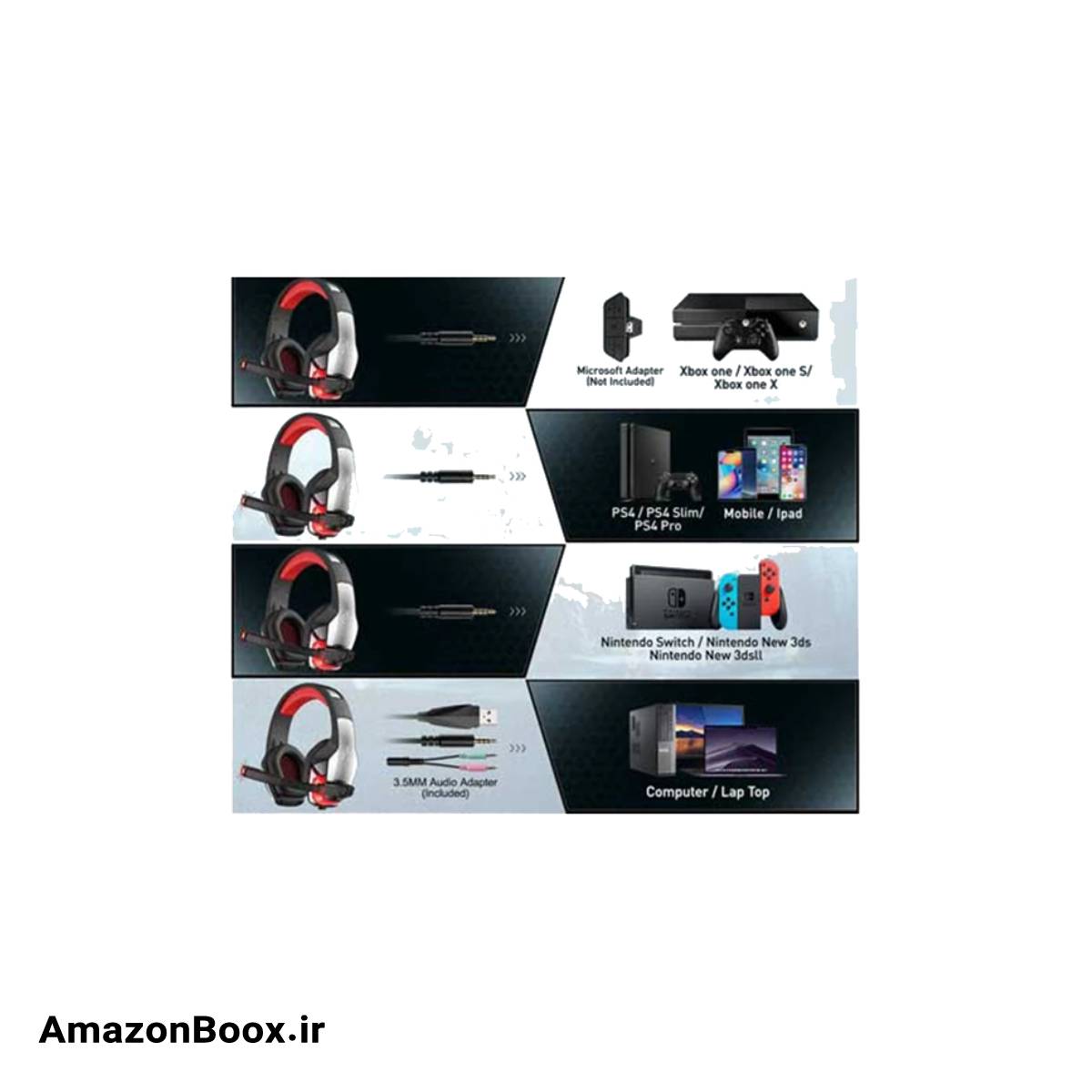 هدفون مخصوص بازی هانتراسپایدر مدل V-4