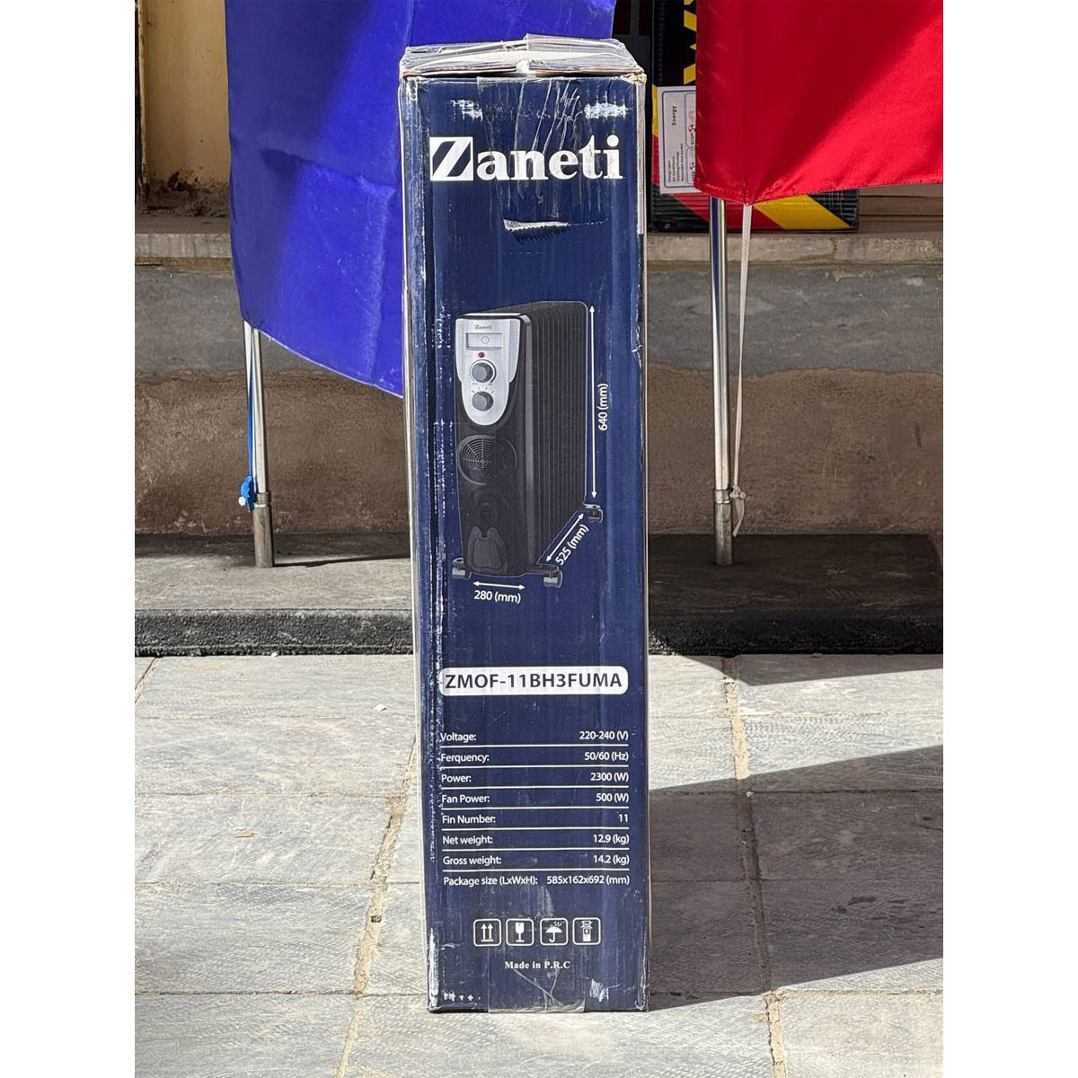 رادیاتور برقی Zaneti 15پره ZMOF-15WH3FUMA