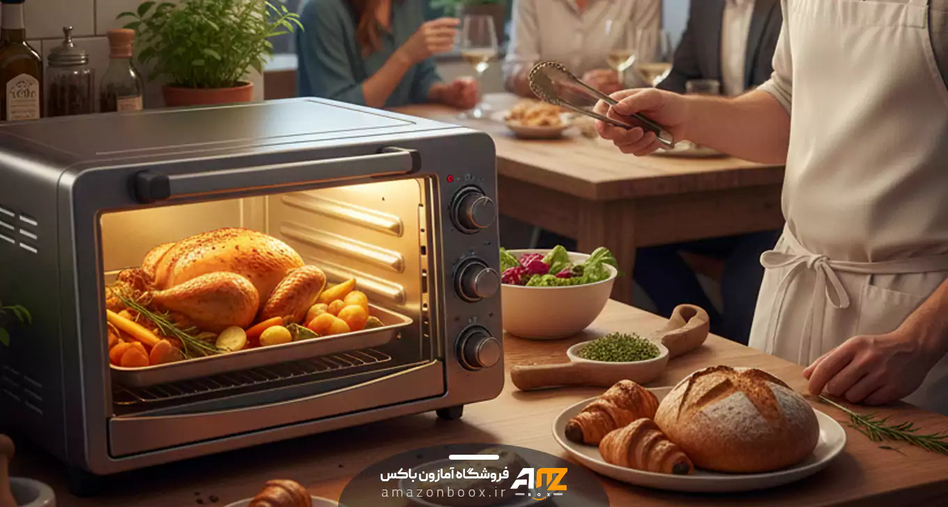 دستگاه آون توستر و تهیه غذاهای سریع و خوشمزه